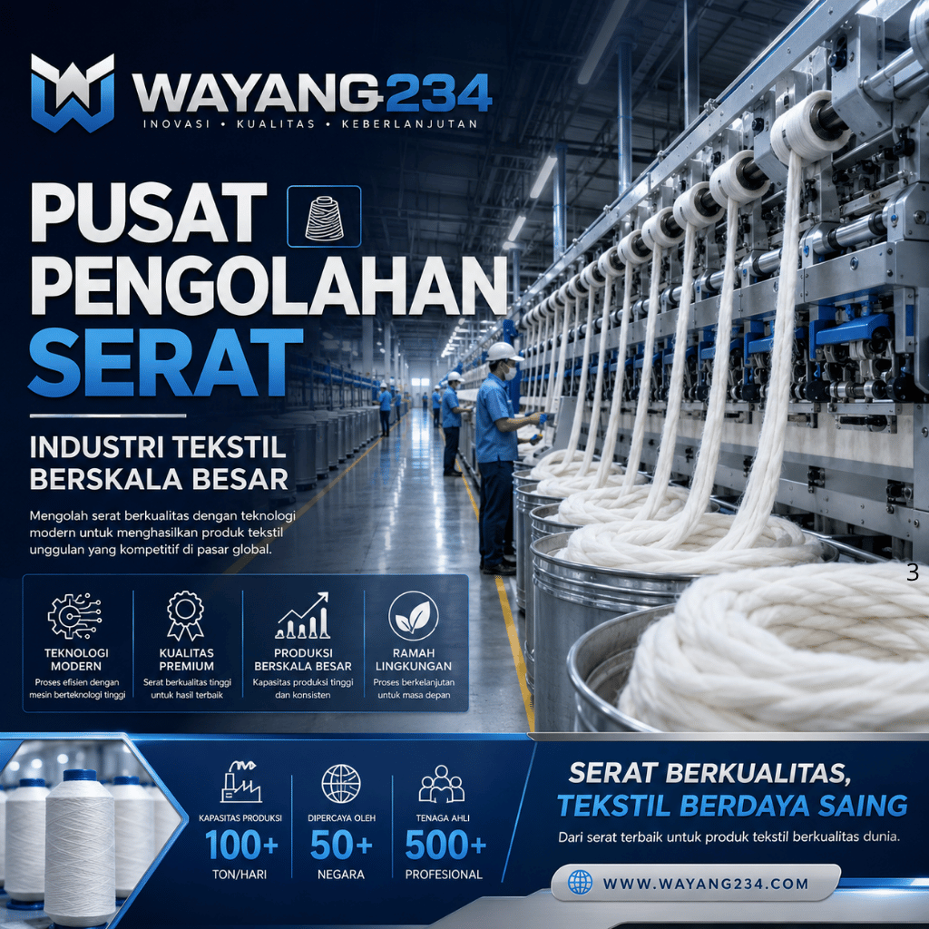 WAYANG234: Pusat Pengolahan Serat dalam Industri Tekstil Berskala Besar - WooCommerce eCommerce